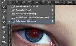 Rote-Augen-Werkzeug in Photoshop