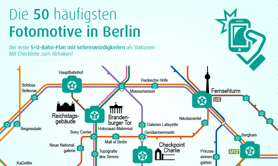 50 Top Sehenswürdigkeiten in Berlin Leinwandfoto.de