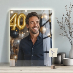 Foto auf acrylglas als Geburtstagsgeschenk