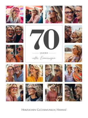 fotogeschenk geburtstag collage leinwand