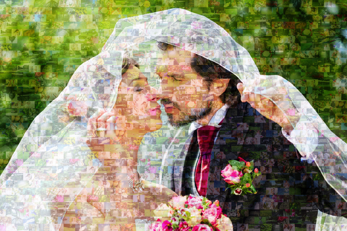 Fotomosaik auf Leinwand 🧩 Deine Fotos, ein Kunstwerk