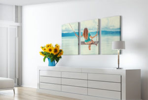 DECLINA 3-teiliger Leinwand-Druck – Zen-Motiv In Türkis, 120x80 Cm, Keilrahmen Aus Kiefernholz, Perfekt Für Wohnzimmer & Schlafzimmer